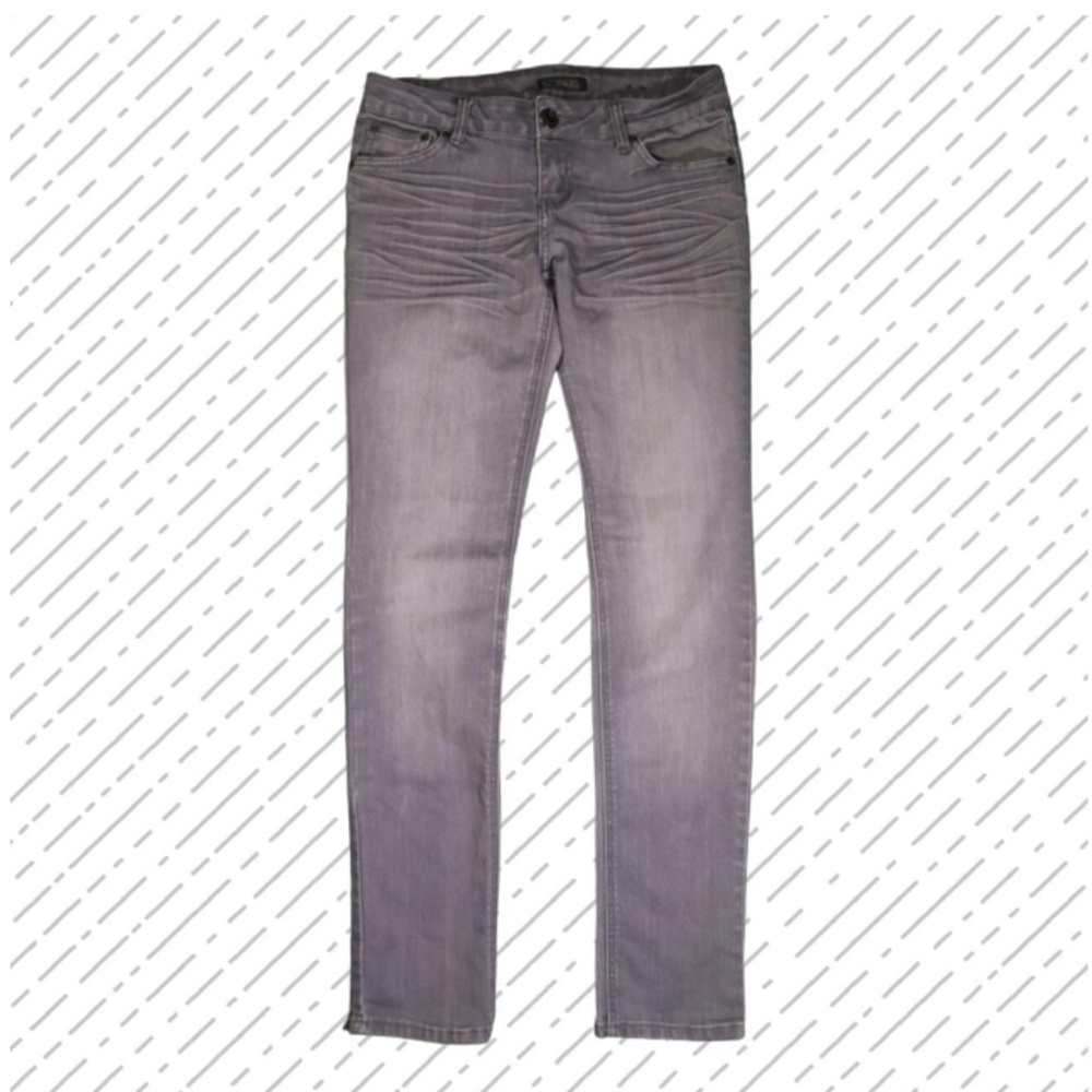 ZD fit / Slim-fit Faded Gray Jeans